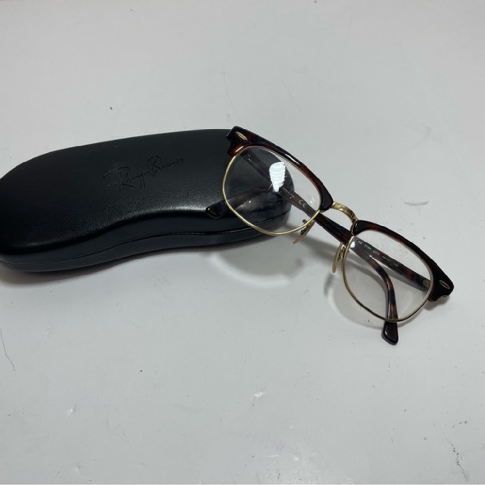 Ray Ban CLUBMASTER Eyeglasses RB 5154 2372 Tortoise Optical Frame 49-21-140
